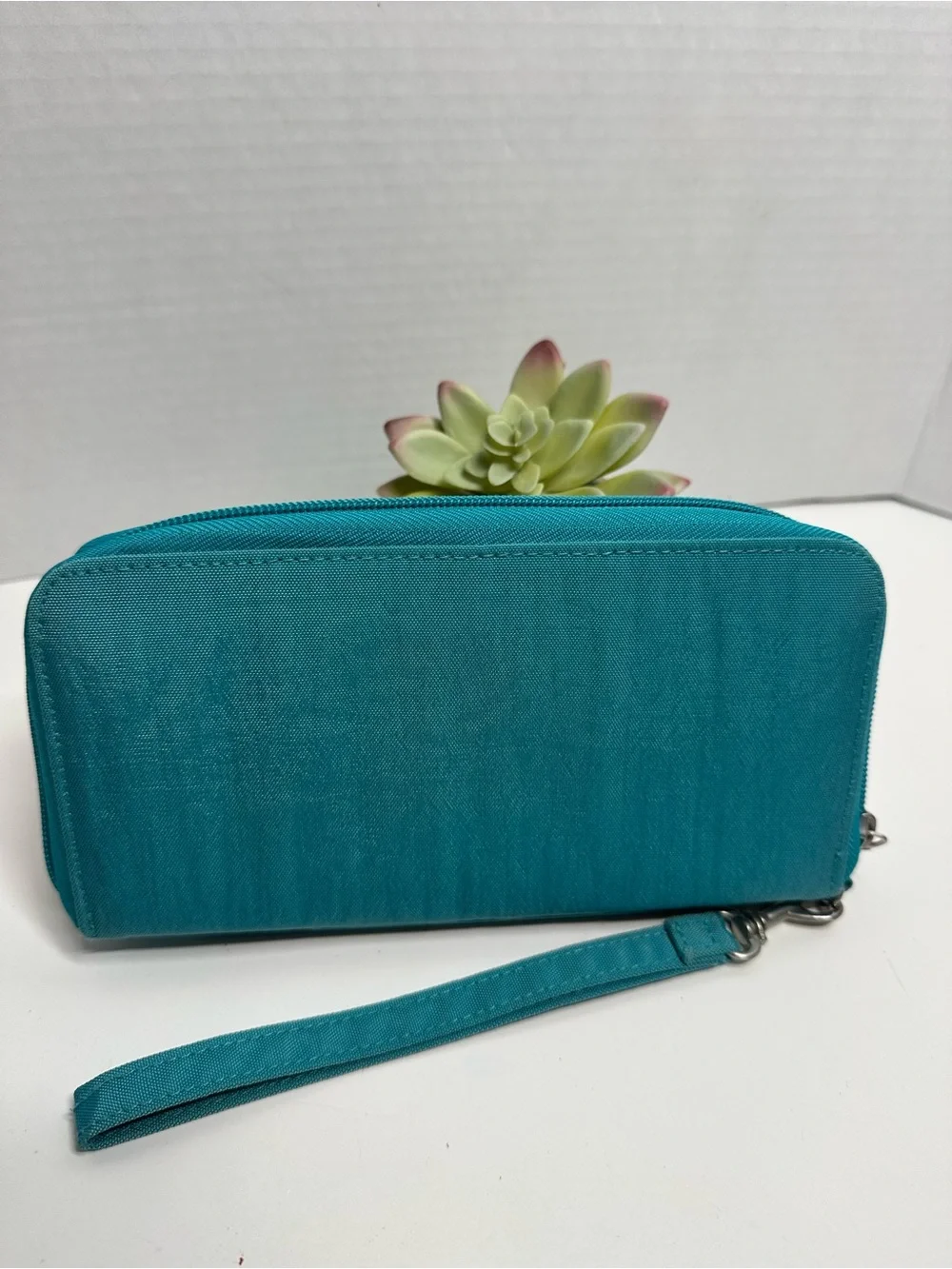 Teal Wristlet Organizer - Compact Women's wallet